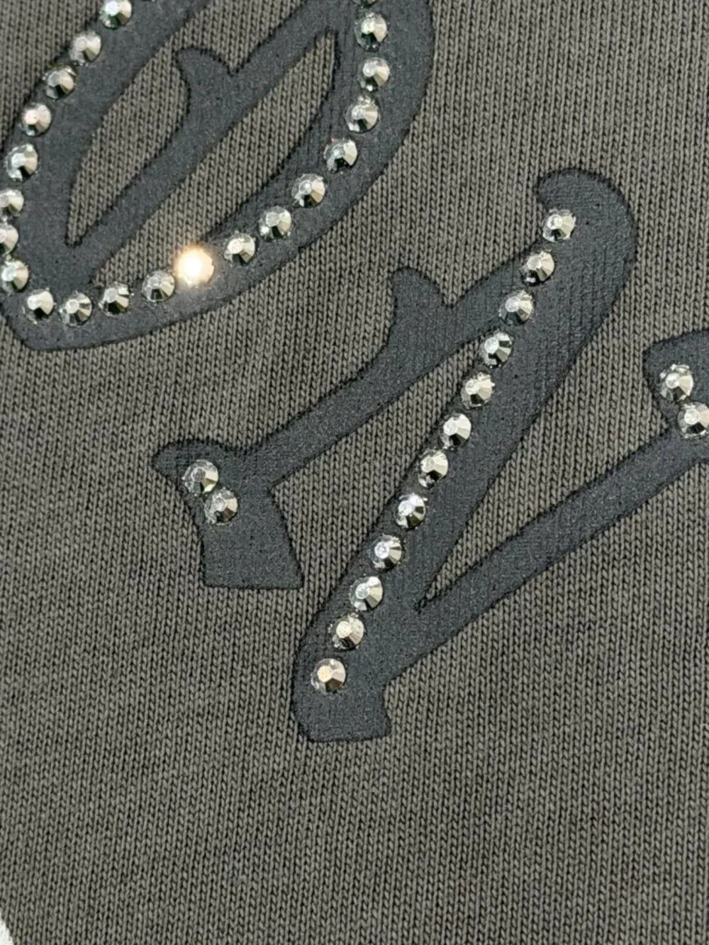 True Religion Studded Buddha Tee T-Shirt Men's XL Charcoal Gray Cotton NWT